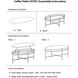 Livingston 50 X 19.5 inch Graphite Coffee Table
